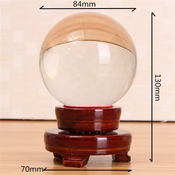 Fotografijos, skaidraus Stiklo Magic Crystal Ball K9 stiklo kamuolys Su Stovu Skaidrios Baltos Krištolo Rutulį Papuošalai