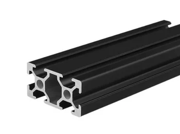 Nemokamas pristatymas per UPS/Fedex/TNT Aliuminio profilių ekstruzijos 2040 800mm-1500mm sidabro /juoda Europos Standartą 20mmx40mm už CNC