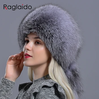 Raglaido natūralaus kailio kepurė su uodega elegantiškas moterų žiemos diamond triušis fox madingas stilingas purus kuklus, šiltas kaukolė skrybėlę