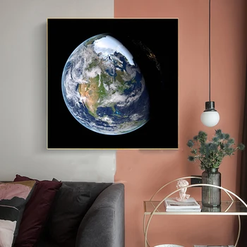 RELIABLI MENO Pasaulyje Žemės Plakatai Planetos Nuotraukas Abstrakčios Drobės Tapybos Sienos Meno Dekoratyvinis nuotraukas Kambarį be Rėmelio
