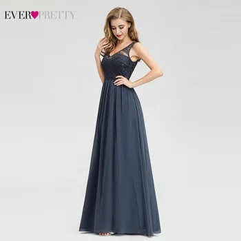 Elegantiškas Nėrinių Vakaro Suknelės 2020 Kada nors Gana EZ07999DN-Line V-Kaklo, Rankovių Oficialų Ilgos Suknelės Abiye Derliaus Suknelės, Šaliai