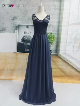 Elegantiškas Nėrinių Vakaro Suknelės 2020 Kada nors Gana EZ07999DN-Line V-Kaklo, Rankovių Oficialų Ilgos Suknelės Abiye Derliaus Suknelės, Šaliai
