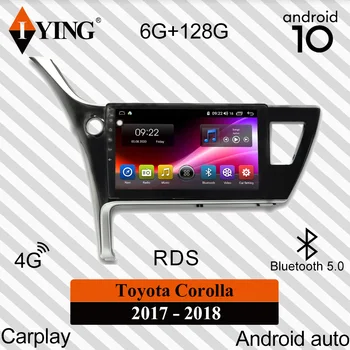 IYING Belaidžio Carplay Toyota Corolla 11 2017/2018 10.1 colių Automobilio Radijo Multimedia Vaizdo Grotuvas, Navigacija, GPS DSP Android10