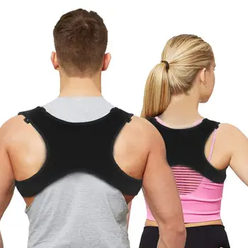 Laikysenos Korektorius Vyrams, Moterims ir Vaikams Viršutinė Nugaros Reguliuojamas Petnešomis ir Veiksmingą Clavicle Paramos Įrenginys, skirtas krūtinės Ląstos