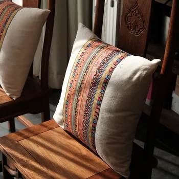 Dekoratyvinis mesti pagalvės užvalkalą,Kratinys Dryžuotas Medvilnės mesti pagalvių užvalkalus už Sofos, Sofa,Retro pagalvėlė padengti 45x45cm 50x50cm