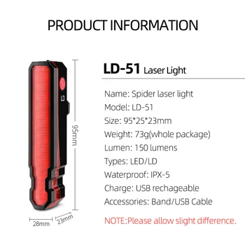 Lankstymo Lazeriu Nuoma Šviesa Priekiniai Galiniai Saugos Įspėjimas Dviračių Šviesos USB Įkrovimo Dviratį Uodega Galinis Žibintas atsparus Vandeniui Dviračių Lempos