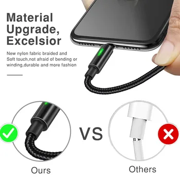 MCDODO Auto Atjunkite USB Kabelį Greito Įkrovimo Mobiliojo Telefono Įkroviklis, Duomenų Laidas iPhone 12 mini Pro 11 Xs Max XR 8 7 6S Plus SE