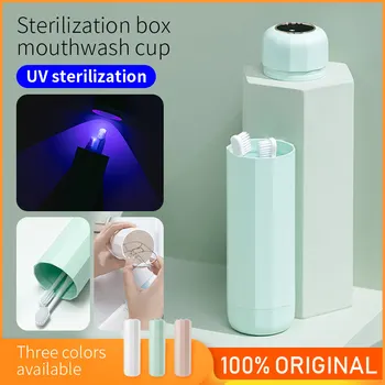 Nešiojamų UV Sterilizavimo Dėžutė Timeable USB Įkraunamas dantų Šepetėlis Sterilizer Dezinfekavimo dantų šepetėlį Taurės Akiniai