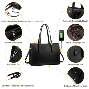 2020 moterų rankinės pečių maišą biuro ponios didelių nešiojamas totalizator krepšiai 14/15. 6 colių prabanga rankinės moterims, krepšiai dizainas