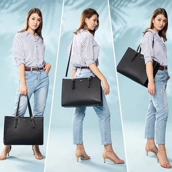 2020 moterų rankinės pečių maišą biuro ponios didelių nešiojamas totalizator krepšiai 14/15. 6 colių prabanga rankinės moterims, krepšiai dizainas
