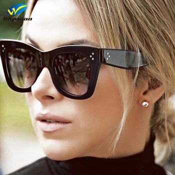 DIGUYAO 2019 Mados Akiniai nuo saulės Moterims, Prabangos Prekės ženklo Dizaineris Derliaus Saulės akiniai Moterų Kniedės Akinius Šešėlis Stiliaus UV400 Akiniai