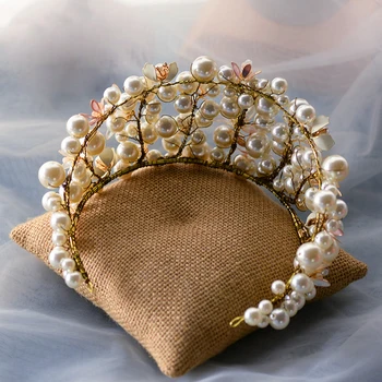Klasikiniai Royal Royal Vestuvių Tiara Vainikėliai Kristalų Brides Kaspinai Vakarą, Plaukų Papuošalai, Nuotakos Plaukų Aksesuaras