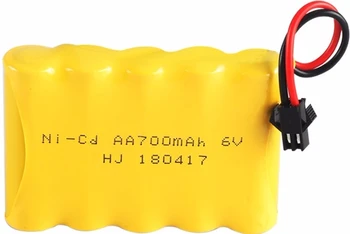 (SM Plug) 6 v 700mah Baterija + USB Įkroviklis Rc žaislai Automobilių Bakuose, Robotai, Traukiniai Valtys Ginklai Ni-CD AA 6 v Įkrovimo Baterija