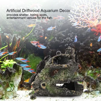 Akvariumas Driftwood Apdaila Iš Dirbtinių Dervų Medžio Kamieno Dekoravimo Savo Žuvų Bakas Ar Akvariumas