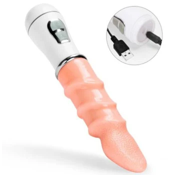 Lytis liežuvio Vibratoriai moterims, Paskatinti Žodžiu Lyžis klitorio stimuliatorius analinis massager G Spot dildo Vibratorius, sekso žaislai, moteris