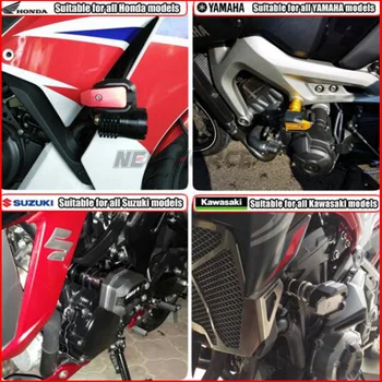 Motociklų Lipdukas Aplikacijos Kritimo apsauginis Rėmas Slankiklį Lauktuvės Guard Crash Pad apsaugos Suzuki GSXR 600 GSX-R 1000