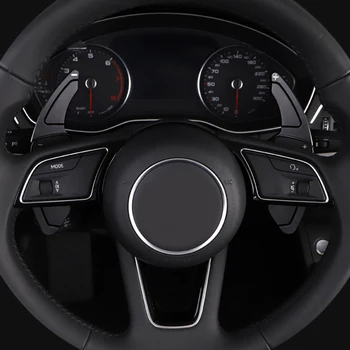 ABS chrome vairas apdaila dekoratyvinis centras emblema rėmo automobilio logotipas žiedas lipdukas reikmenys Audi A1 A5 B8 A6 C7 audi Q5