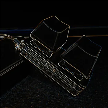 Mini Žaidimų Mechaninė Klaviatūra Su Keychain už SimPad Nano Muzikos Žaidimas Palieskite Ratų Ašies Testeris Žaidimų Raktų Lenta