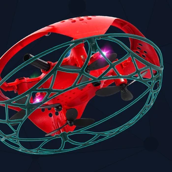 11cm mini drone quad indukcijos levitation ufo51 plaukioja Tranų Quadcopter Vertus Jutikliai tranai Elektroninių flayaball dron Vaikams, Žaislai