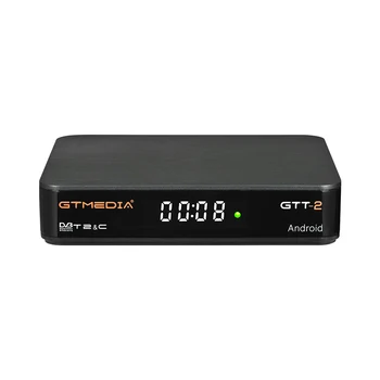 GTMEDIA GTT2 Android 6.0 TV Box 2GB RAM 8GB ROM 2.4 G WiFi set top box 100 mbps 4K smart box USB2.0 T2, DVB-C imtuvą