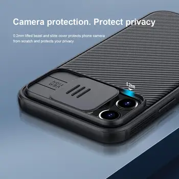 Kameros Apsaugos Atveju iphone 12 Pro Max Padengti iphone 12 Mini NILLKIN Camshield Pro dangteliu Apsaugoti Objektyvą Atveju iphone12