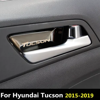 Interjero Pastatyta Rankena Dubuo nerūdijančio plieno apdaila Apsaugoti Apdaila už Hyundai Tucson Priedai~2019