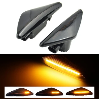 Dinaminis Teka LED Šoniniai Gabaritiniai Posūkio Signalo Lemputė BMW X5 E70 