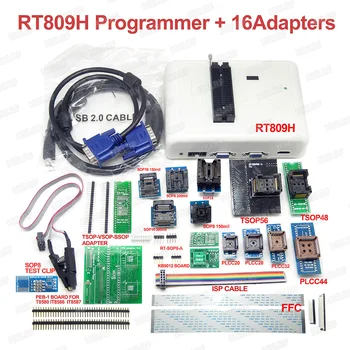 Universalus RT809H EMMSP-Nand FLASH Programuotojas+16 adapteris