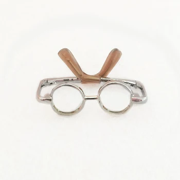 Lėlės priedai OB11 apvalūs akiniai be objektyvo lėlės 4.5 cm, akiniai nuo saulės OB11 Gražus kiaulių lėlės priedai už nuotraukas