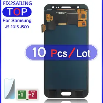 10vnt Naujas Didelis LCD Ekranas Patikrintas Jutiklinio Ekrano Surinkimo Samsung Galaxy J5 J500 J500F J500FN J500M J500H m.