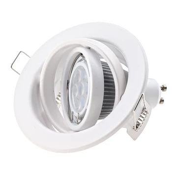 2vnt Aukštos Kokybės Turas Reguliuojamas Downlight LED Lemputės Keičiamos GU10 MR16 Detalės Embedded Lubų Vietoje, lengvas Rėmas Rungtynių