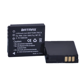 2VNT CGA-S005E S005 NT-BCC12 Baterija + LCD USB Kroviklis skirtas Panasonic Lumix DMC-LX1 LX2 LX3 FX3 BCC12, Skirtas FUJI NP-70 DB60