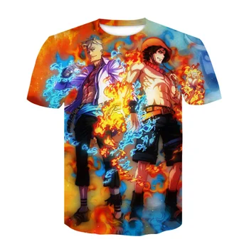 Naujos T-marškinėliai Vyrams, Drabužiai 2019 vienas gabalas 3D Spausdinimo Mados Anime marškinėliai trumpomis Rankovėmis Marškinėliai, Mados Atsitiktinis t marškinėliai topai
