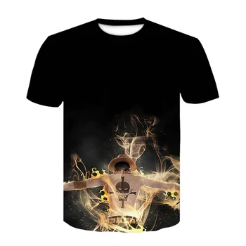 Naujos T-marškinėliai Vyrams, Drabužiai 2019 vienas gabalas 3D Spausdinimo Mados Anime marškinėliai trumpomis Rankovėmis Marškinėliai, Mados Atsitiktinis t marškinėliai topai