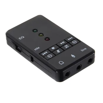 Etmakit 7.1 Kanalo Išorės USB2.0 Garso plokštė su 3,5 mm Ausinių Mic 3D Audio Adapteris for Tablet PC Desktop Sąsiuvinis NK-Shoppin