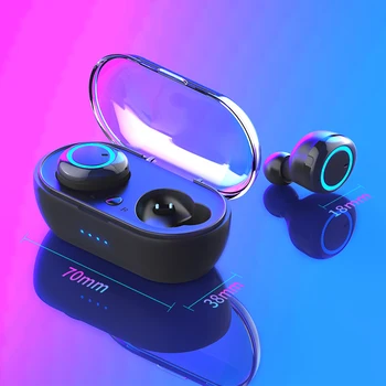 TWS Ausinės Su Mikrofonu Bluetooth 5.0 In-Ear Ausinių Vandeniui Rankų Nešiojamas Paleisti Muzikos Mados Belaidžių Ausinių