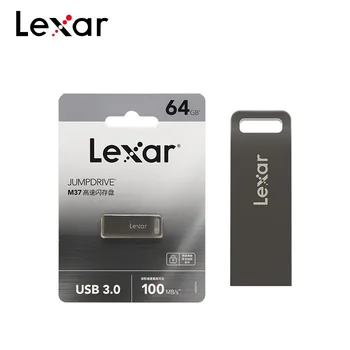 Lexar JUMPDRIVE M37 USB Flash Drive USB 3.0 Pen Diskas 128GB 64GB 32GB Pendrive Didelis Greitis 100MB/s, U Disko Atmintinę