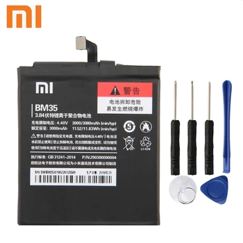 Xiao Xiaomi Mi BM35 Telefono Baterija Xiao mi 4C Mi4c 3080mAh BM35 Originalaus Akumuliatoriaus + Įrankis