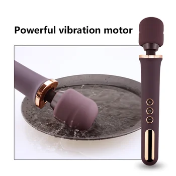 10 Greičio Magija AV Lazdelė, USB Įkrovimo Lesbiečių Clit Vibratorius Sekso Žaislas Moterims Vibratorius Silikono Body Massager