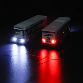 5vnt Modelis Diecast Autobusas 1:87 Apšviesta Automobilių 12V TT HO Masto Lydinio Modelis Autobusų Express EBS10003