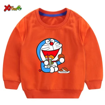 Berniukų, Mergaičių Megztiniai 2020 M. Rudenį Bamblys Berniukų Megztiniai, Dydis 2-7T Puloveris Doraemon Gyvūnų Spausdinti Hoodie Baby Vaikiški marškinėliai