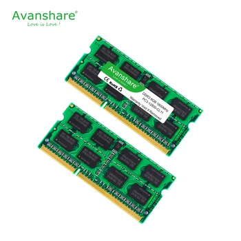 Avanshare 2gb, 4gb 8gb DDR3 1 600mhz 1333mhz SO-DIMM DDR3L Atminties Ram Memoria 1,5 V 1.35 V Nešiojamas, Nešiojamasis Kompiuteris
