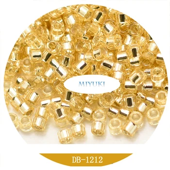 Ornamentas Japonijos Importuotų Miyuki Sėklos Karoliukai Delica Karoliukai 24 Spalvų Silverline Serija 10G Pakuotėje