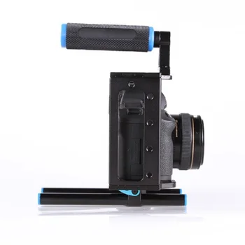 Lightdow DSLR Fotoaparatas Narve Paramos Stabilizatorius Įrenginys Canon 5D Mark II Nikon D7000 D800 D90 Su 15mm Lazdele Įrenginys Nemokamas Pristatymas