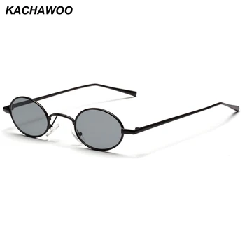 Kachawoo mažas ovalo formos retro akiniai nuo saulės vyrams 2018 m. vasaros metalinis rėmas raudona geltona derliaus saulės akiniai moterims turas uv400