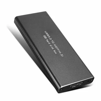 Aliuminio USB 3.0 NGFF M. 2 B Klavišą SSD Kietąjį Diską Atveju Išorinės Talpyklos SSD Talpyklos Nešiojamų Dėžutę