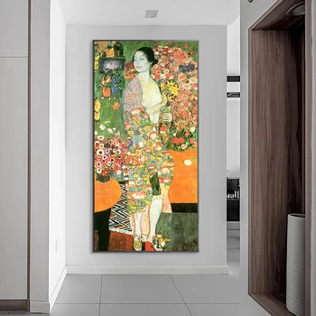 Žinomų Tapybos Šokėja Gustavo Klimto Paveikslai Tapyba Plakatai ir Spausdina Nuogas Moteris Sienos Menas Nuotraukas Kambarį