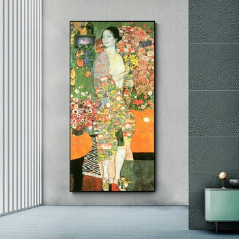 Žinomų Tapybos Šokėja Gustavo Klimto Paveikslai Tapyba Plakatai ir Spausdina Nuogas Moteris Sienos Menas Nuotraukas Kambarį