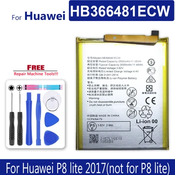 HB366481ECW Baterija Huawei P8 lite 2017(ne Baterija P8 lite) P8lite2017(ne Baterija P8lite) Mobilųjį Bateria