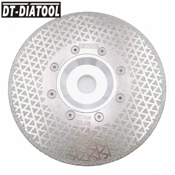 DT-DIATOOL 1pc Electroplated Deimantinis Pjovimo Diskas, Šlifavimo Ratas Abiejų pusių Padengtas pjauti Pjovimo Marmuro Plytelių M14 Sriegiu